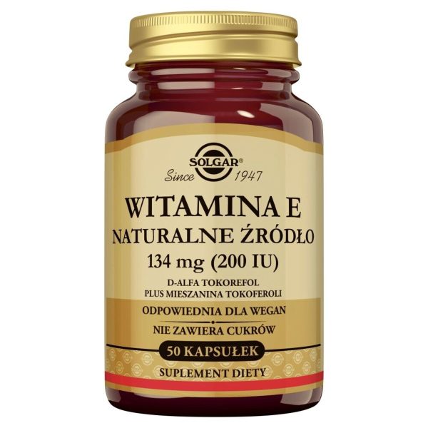 Solgar Vitamin E 200 UI 50 vegane Perlen