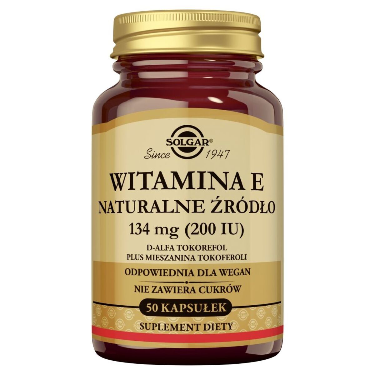 Solgar Vitamina E 200 UI 50 perlas vegetales