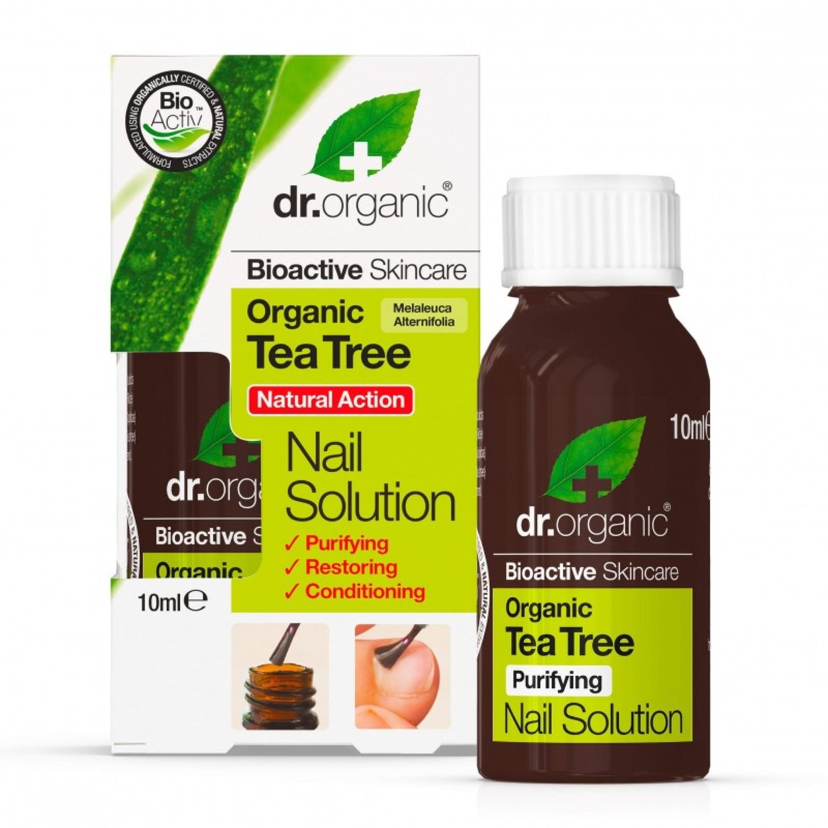 Solución Árbol de Té para uñas de Dr. Organic – 10ml