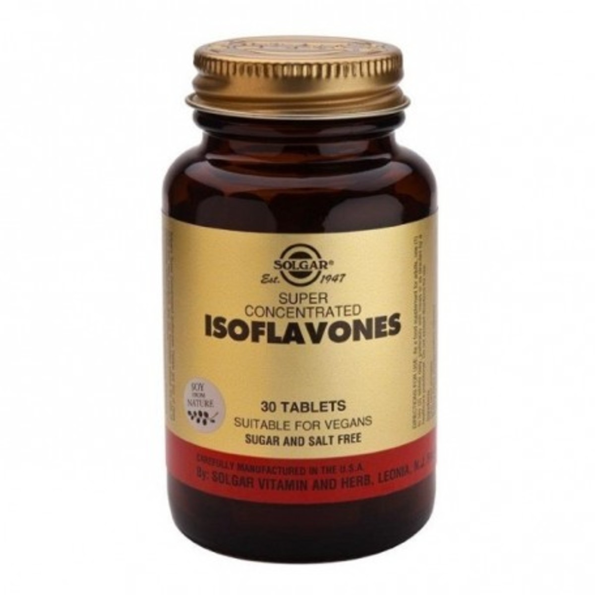 Super Isoflavonas De Soja 60 Comprimidos Solgar (NO TRANSGÉNICA)