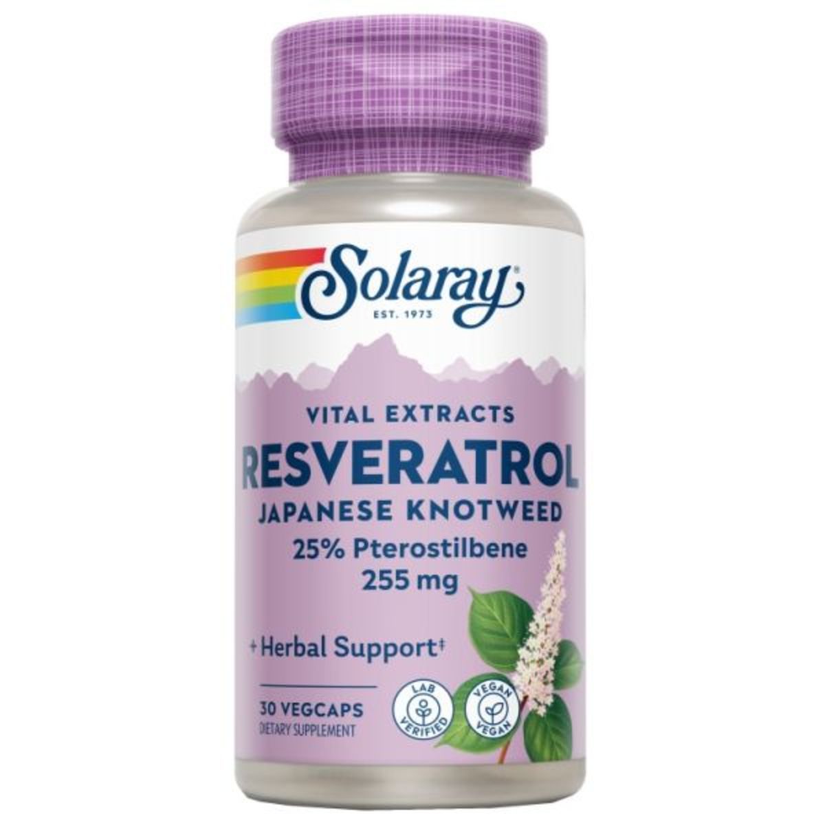 Super Resveratrol 255 mg 30 Cápsulas Solaray