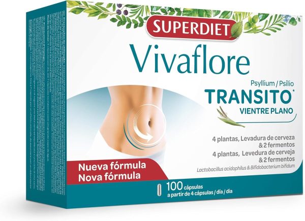 Superdiet Vivaflore Transito Addome Piano 100 capsule