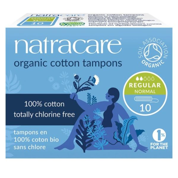 Reguliere tampon zonder applicator 10 stuks Natracare