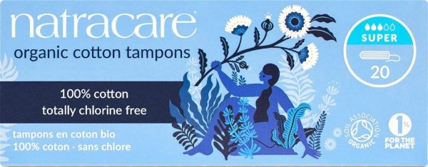 Ökologische Tampons Super ohne Applikator Natracare
