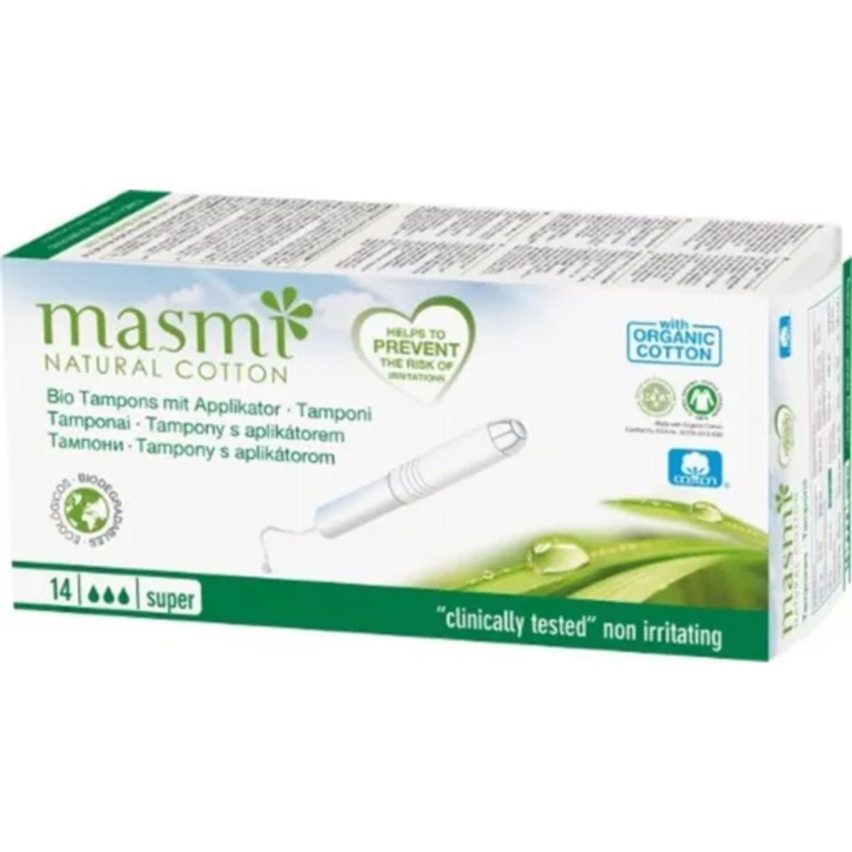 Tampones Masmi Natural Cotton Regular 16 U Masmi