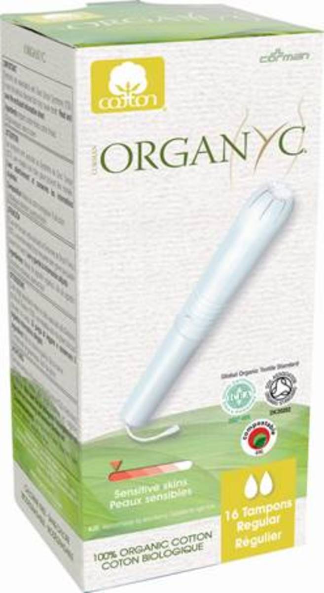 Tampones Regular Aplicador Organyc 16 Unidades Organyc