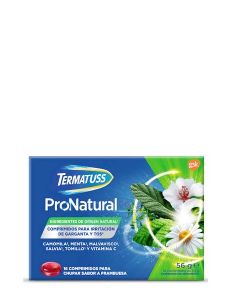 Termatuss pronatural sabor framboesa 16 comprimidos para chupar