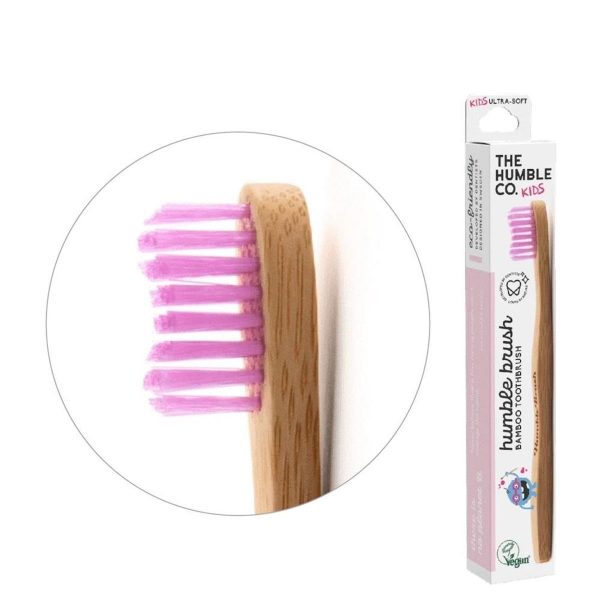 The Humble Co Brosse à dents bambou enfant ultra douce violette