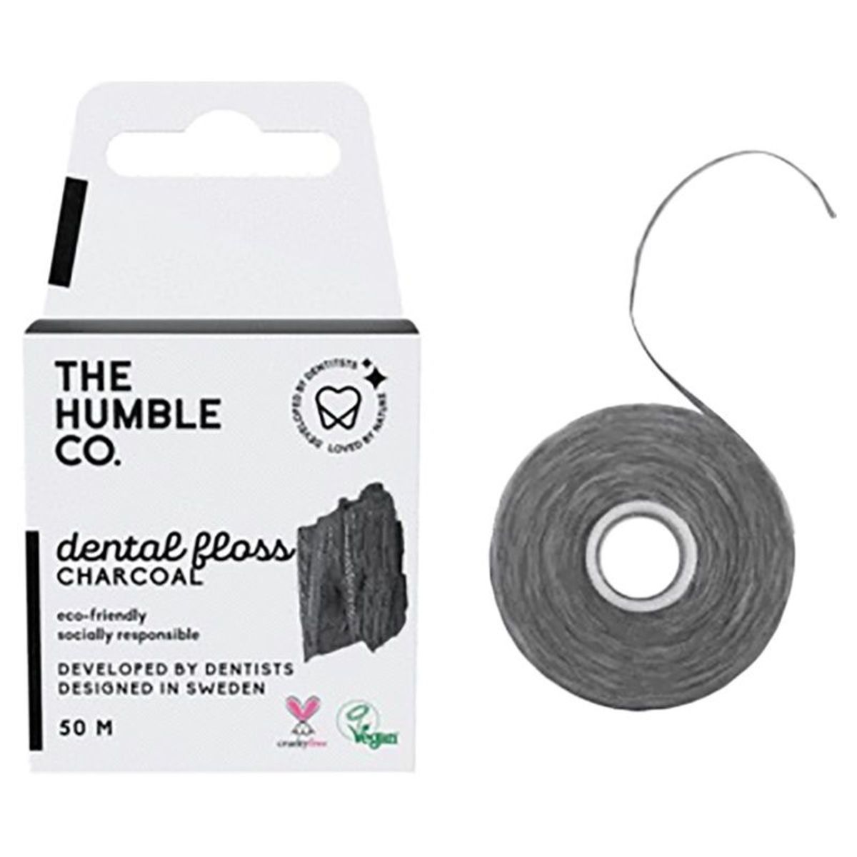 The Humble Co Hilo Dental Carbón Eco Vegan 50 m