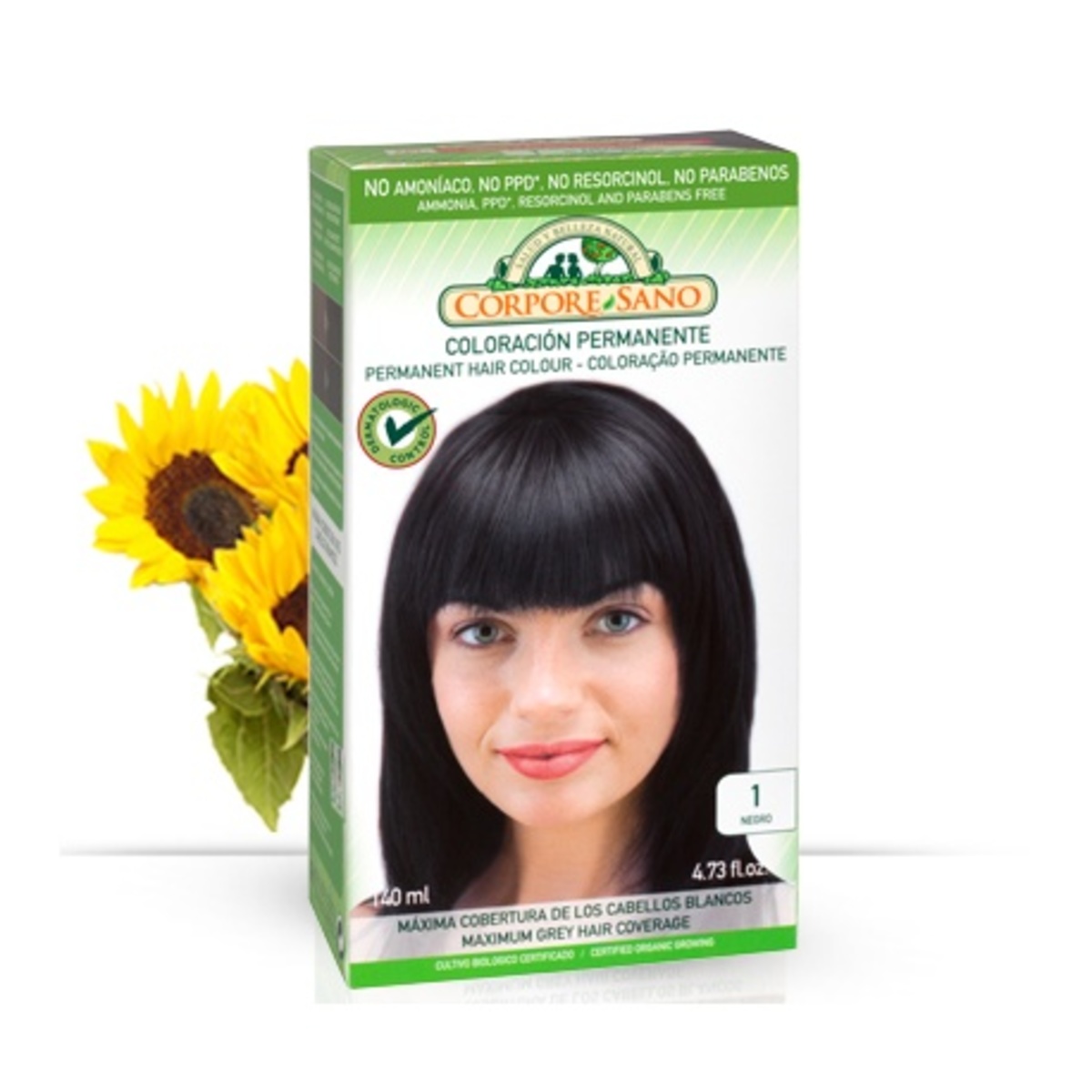 Tinte 1 Negro Biocorpore Sano – 140ml