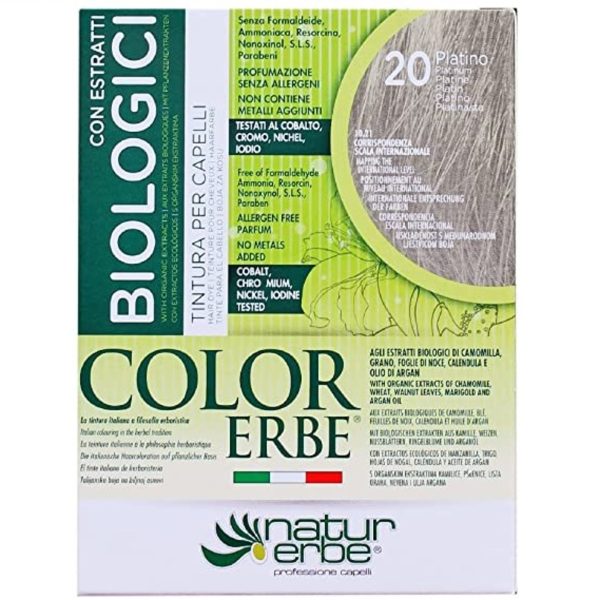 Tinta 20 Platino Bionatur Erbe