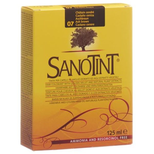 Teinture naturelle classic n° 07 châtain cendre – Sanotint