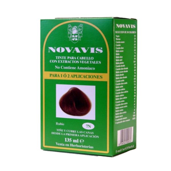 Tinte pflanzlich kapillär Nr. 7N blond – Novavis