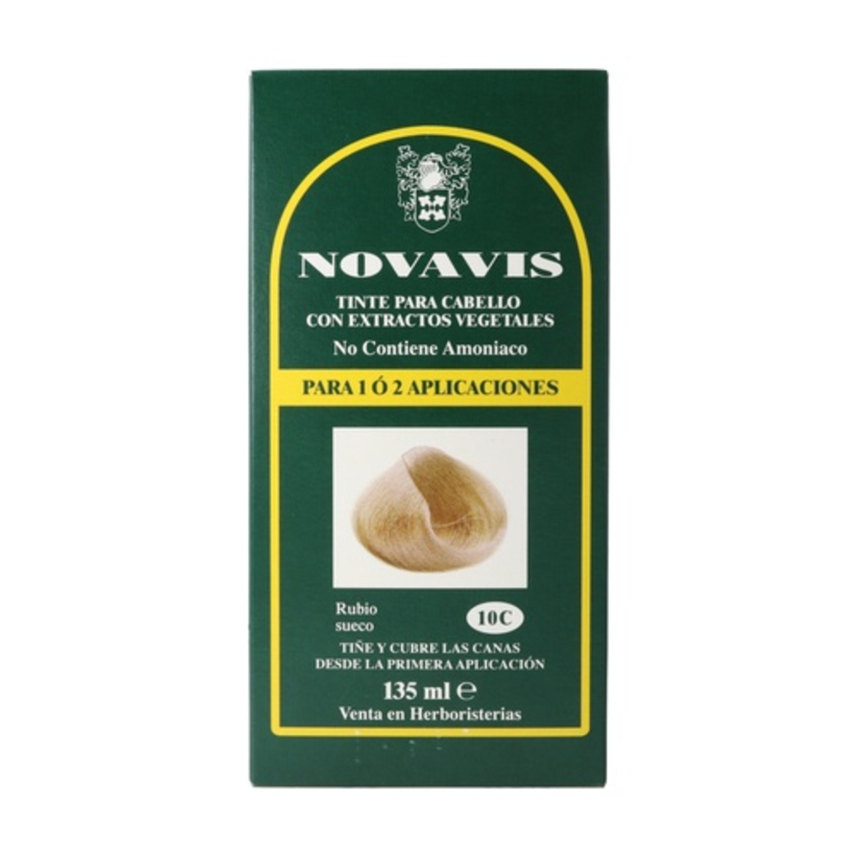 Tinte vegetal nº 10C rubio sueco – Novavis