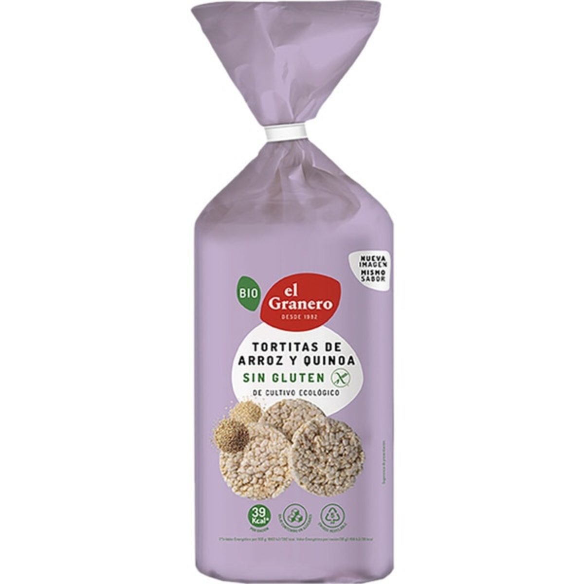 Tortitas 12 Uds de Arroz Con Quinoa El Granero – 115g