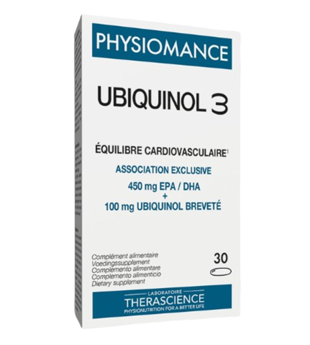 Ubiquinol 3 30 Cápsulas Therascience