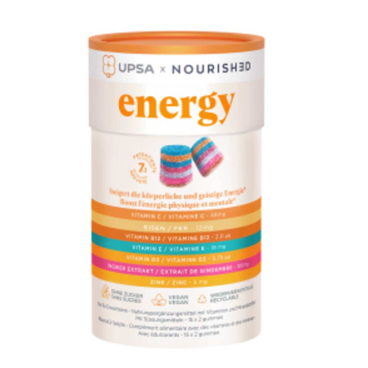UPSA X NOURISHED – GOMITAS 7EN1 ENERGÍA