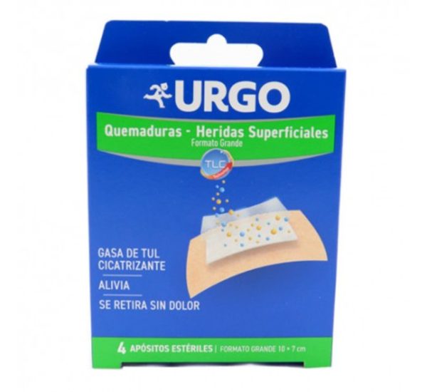 Urgo Quemaduras 10 X 7 cm 4 Apósitos