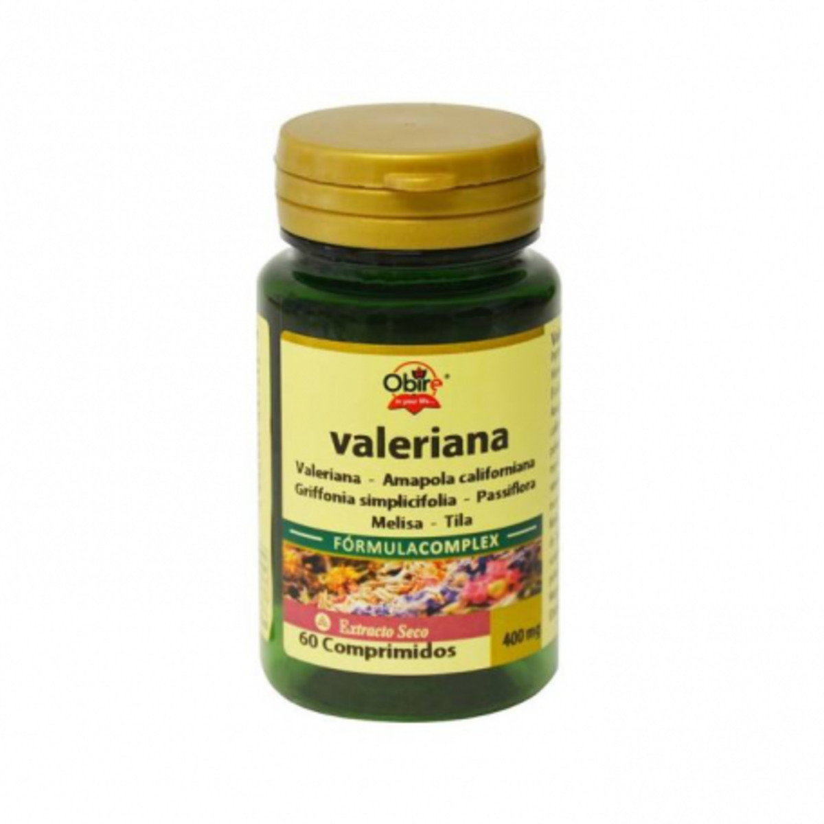 Valeriana Complex 400 mg Extracto Seco 60 Comprimidos Obire