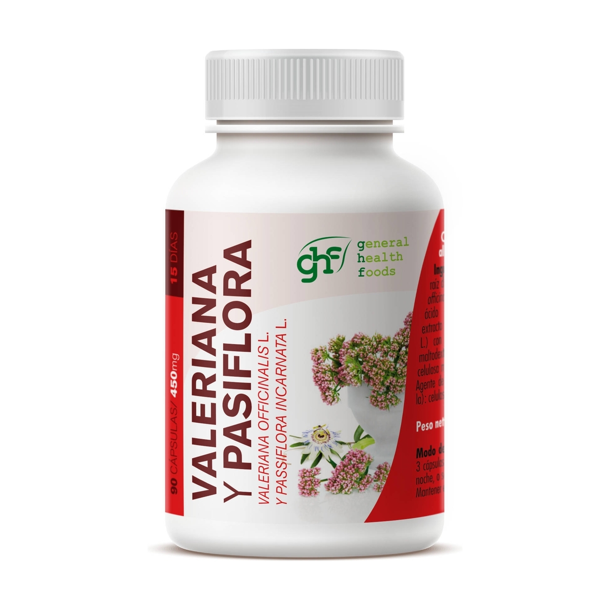 Valeriana + Pasiflora 90 Cápsulas GHF