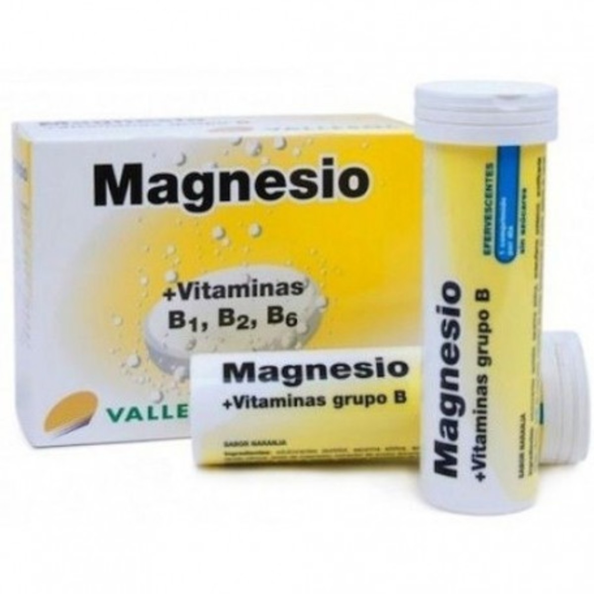 Vallesol Magnesio + Vitamina B1, B2 y B6 Efervescente 24 Comprimidos