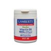 Vegan Βιταμίνη D3 1000 Ui (25Ug) 90 κάψουλες Lamberts