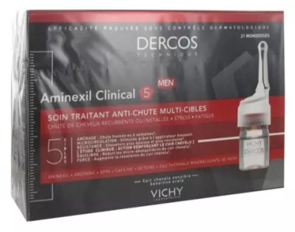 Vichy Dercos Aminexil Clinical 5 Homme 21 Monodose – 6ml