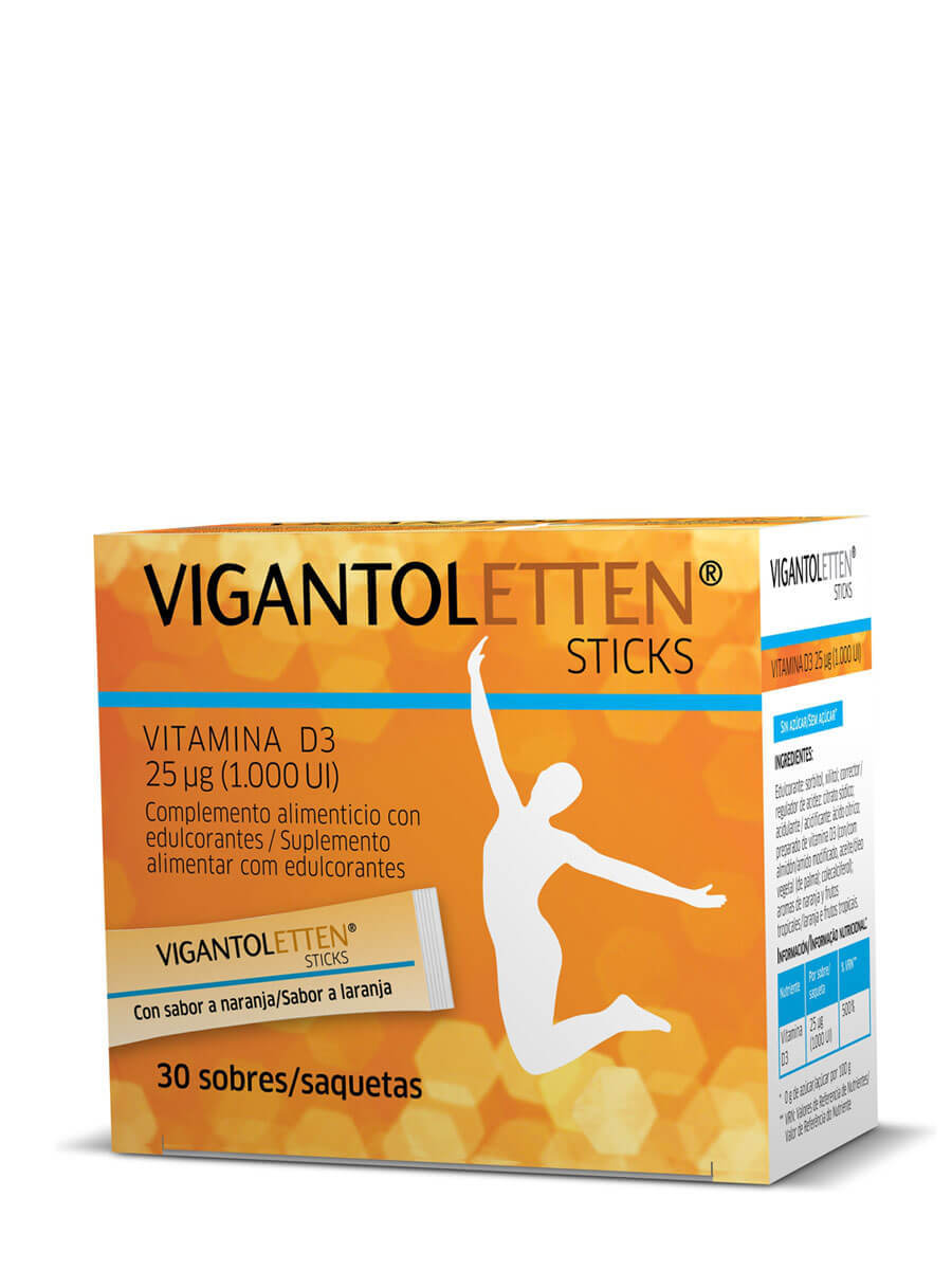 Vigantoletten 30 sticks sabor naranja
