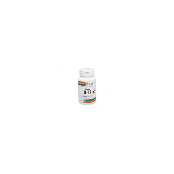 Vitamine B12 2000 µg 90 comprimés sublinguaux Solaray