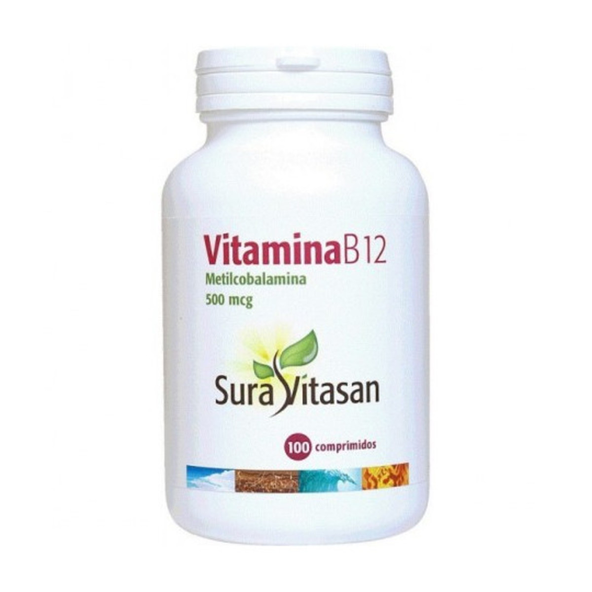 Vitamina B12 500 Mcg 100 Cápsulas Sura Vitasan