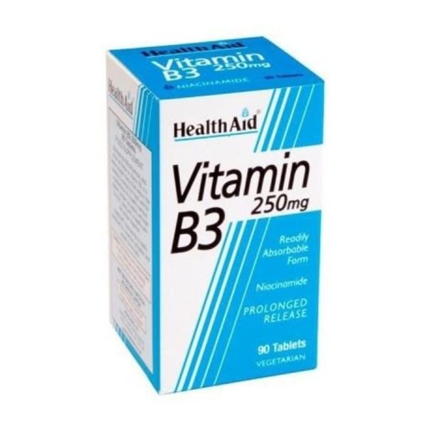 Vitamine B3 (niacinamide) 250 mg 90 tabletten Gezondheidshulpmiddel