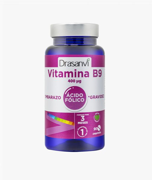 Vitamine B9 400 microgram Foliumzuur 90 Tabletten Drasanvi