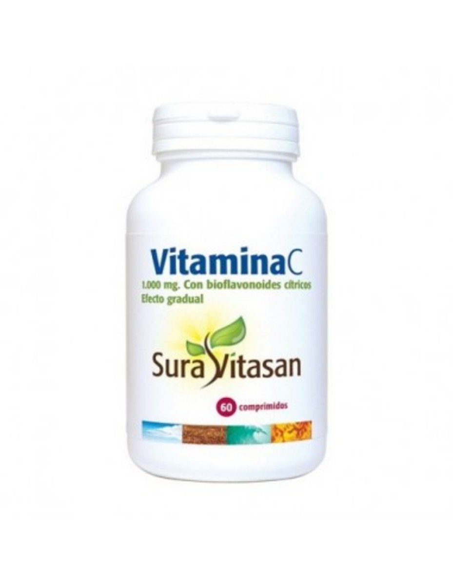 Vitamina C 1000 mg 60 Comprimidos Sura Vitasan
