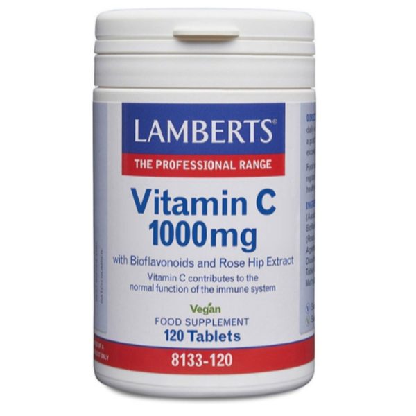 Vitamine C 1000 mg bioflavonoïden 120 capsules Lamberts