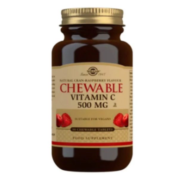 Vitamina C Gusto Lampone 500 mg 90 Compresse Solgar