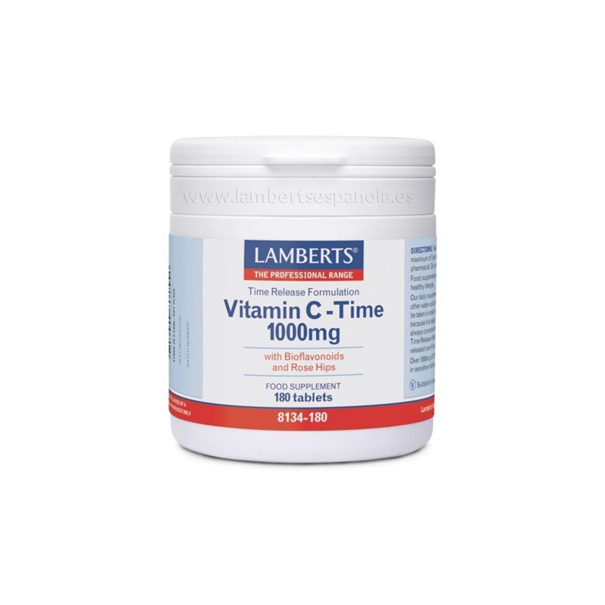 Vitamina C Time 1000 mg de liberación sostenida 180 tabletas Lamberts