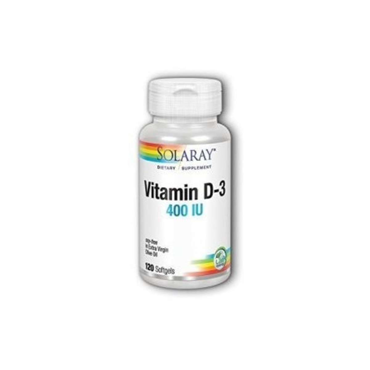 Vitamina D3 400 UI 120 Perlas Solaray