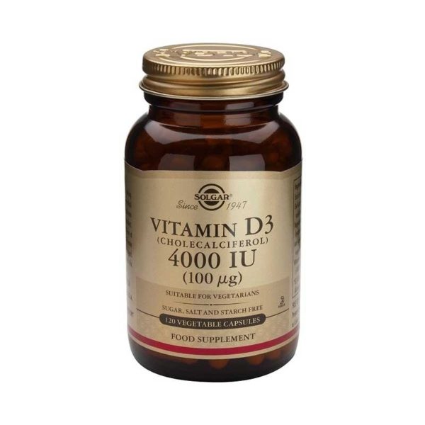 Vitamina D3 4000ui 100µg 120 Capsule Vegetali Solgar
