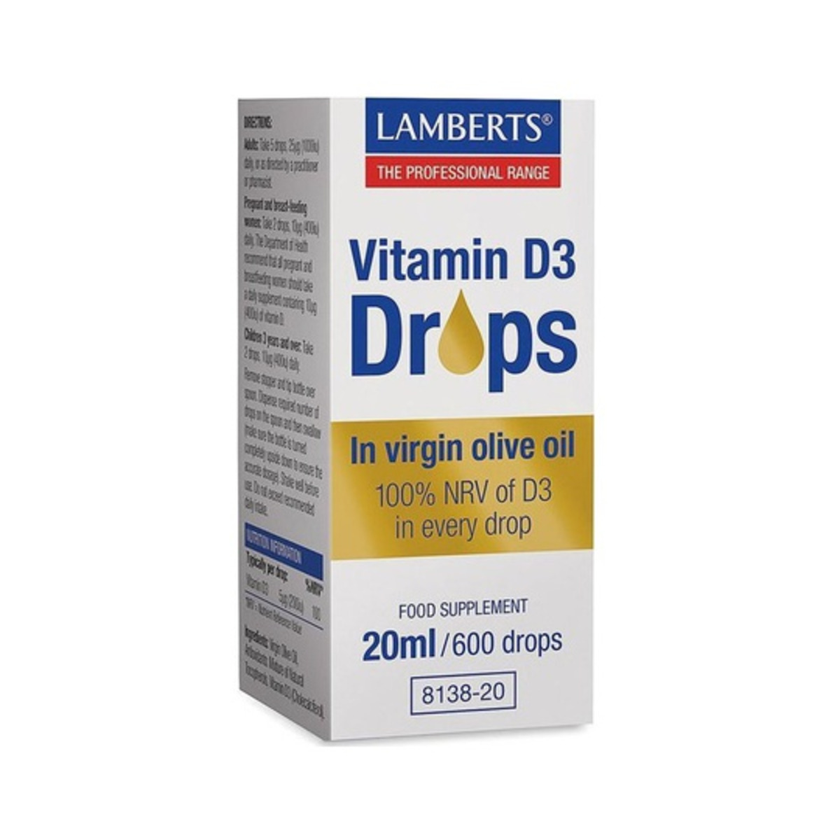 Vitamina Dotas 20 ml 600 Gotas Lamberts – 3g
