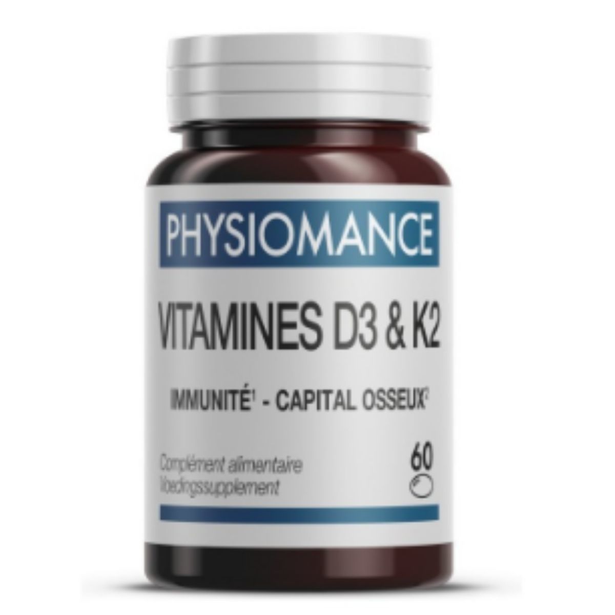 Vitamina D3 + K2 60 cápsulas Therascience