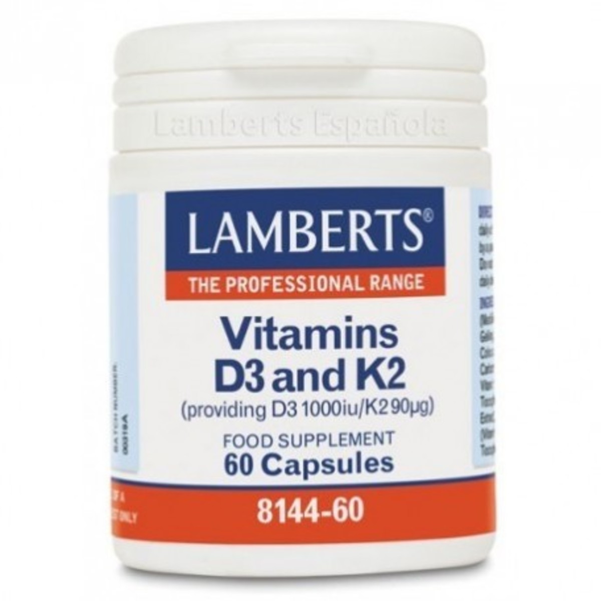 Vitamina D3+k2 60 Comprimidos Lamberts