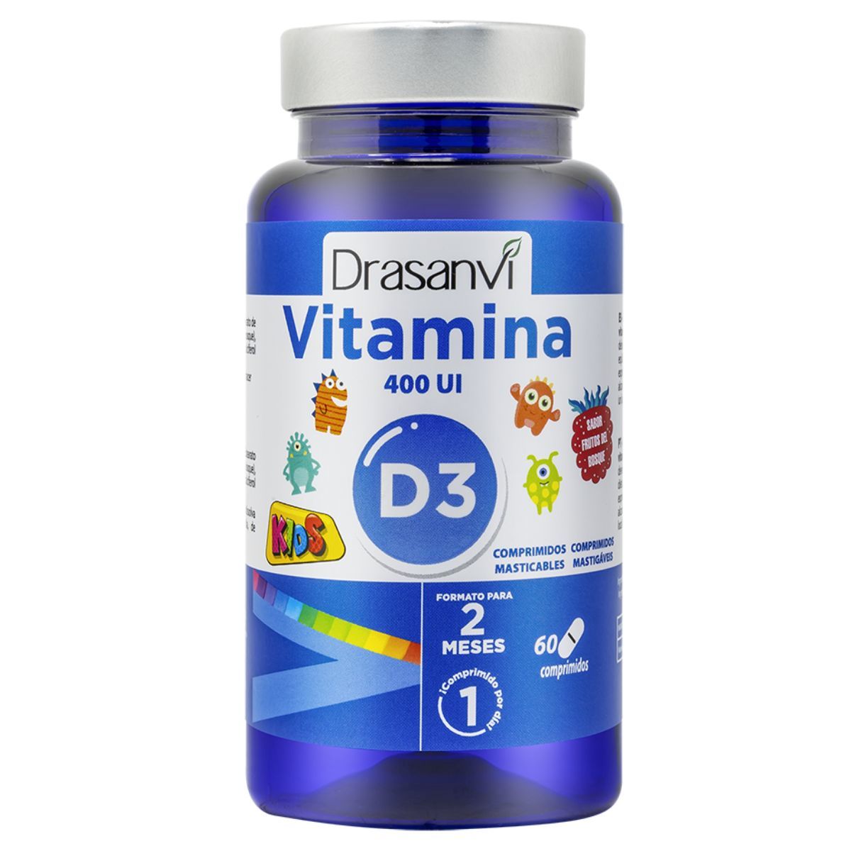 Vitamina D3 Kids 400 UI 60 Comprimidos Masticables Drasanvi