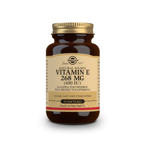 Vitamine E 400 UI 50 gélules – Solgar