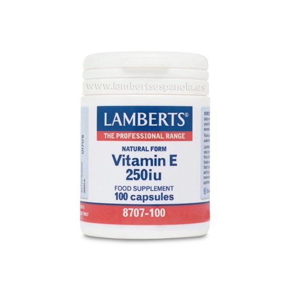Vitamine E Natural 250 UI 100 Capsules Lamberts