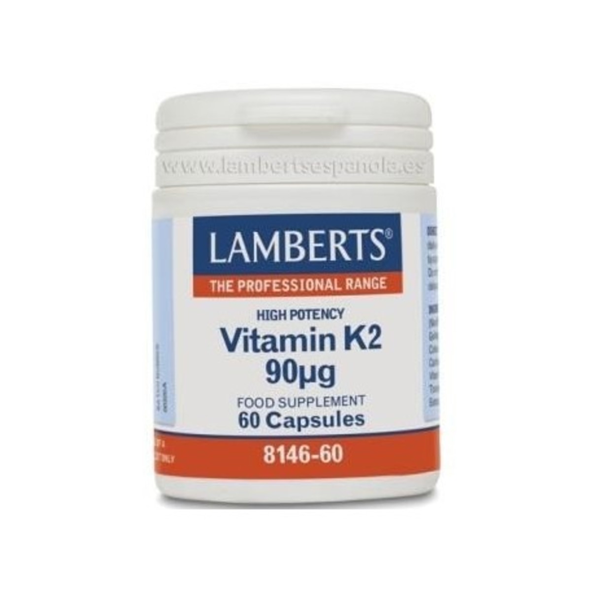 Vitamina K2 90µg 60 Cápsulas Lamberts