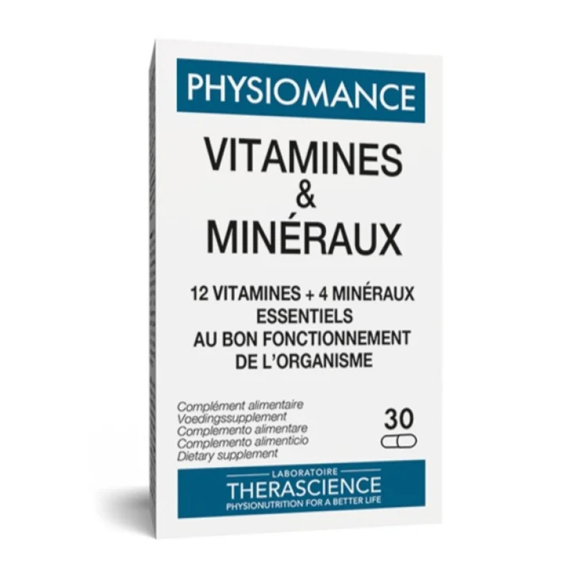 Vitaminas Y Minerales 30 Cápsulas Therascience