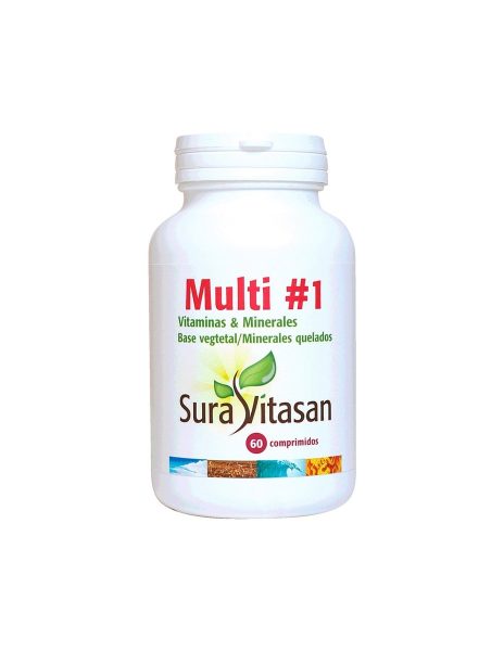 Vitamines et Minéraux 60 Comprimés Sura Vitasan 1 Multi