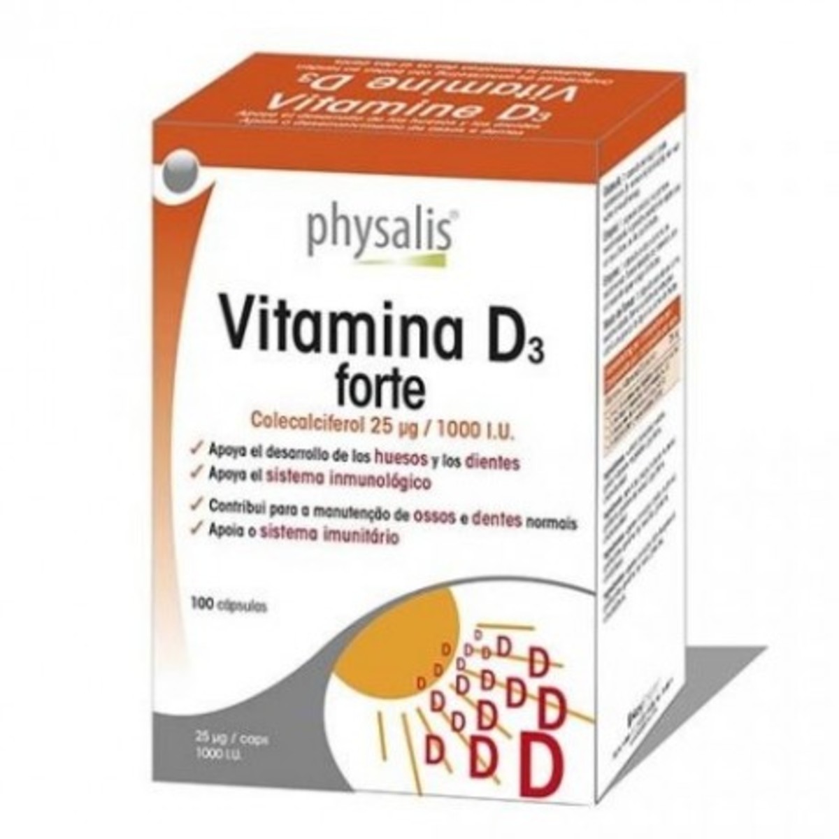 Vitamine D3 Forte 100 Capsulas Physalis