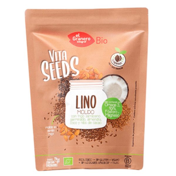 Vitaseeds Lin moulu avec Nibs de sarrasin d'El Granero Intégral