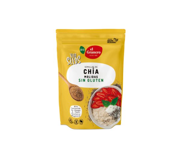 Vitaseeds Graines de Chia Moulues Bio Le Grenier Intégral – 200g